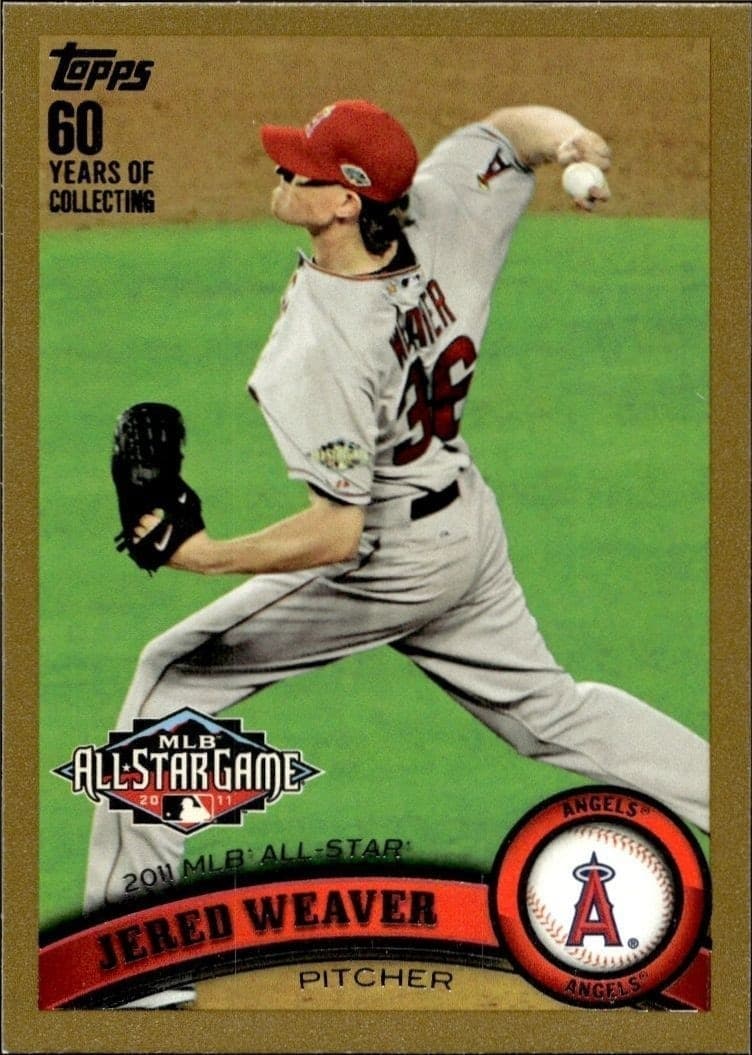 2011 Topps Update Series Jered Weaver #US50 trading card
