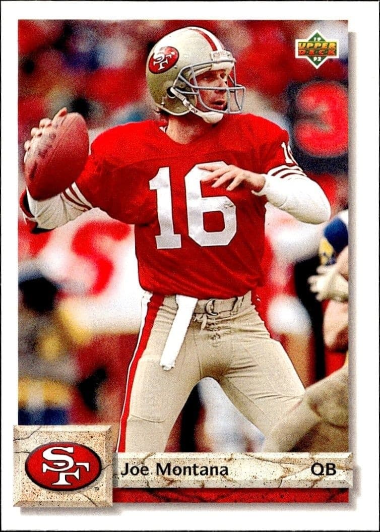 1992 Upper-Deck Joe Montana #560 trading card