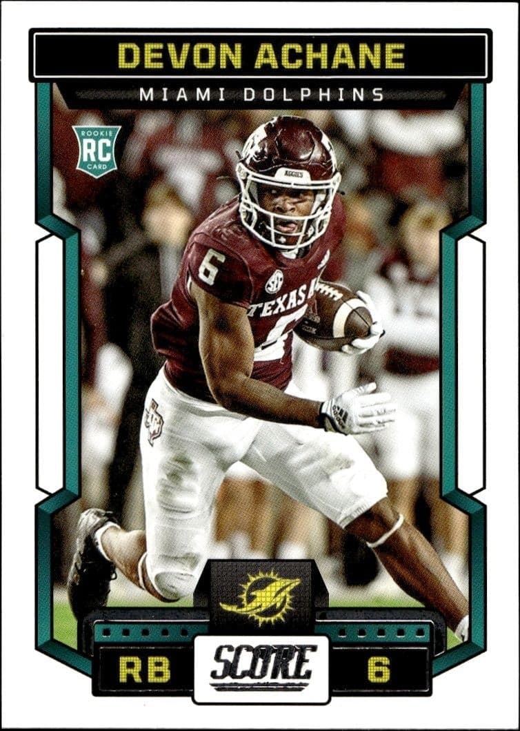 2023 Panini Score De'Von Achane #317 trading card