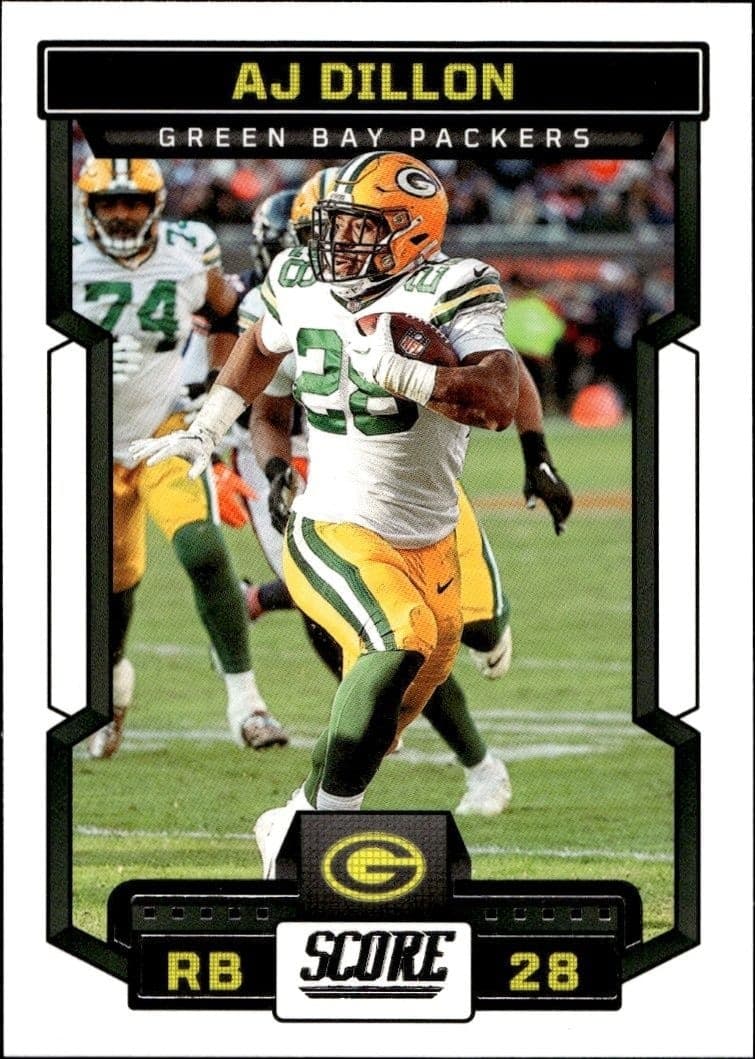 2023 Panini Score AJ Dillon #92 trading card