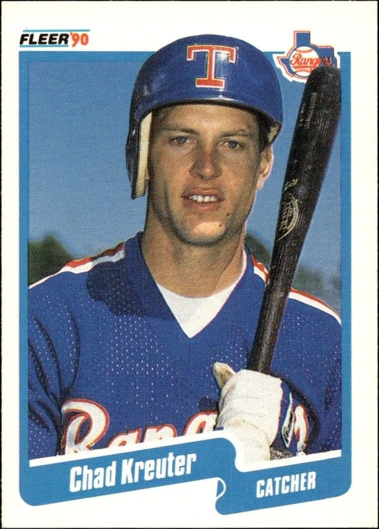 1990 Fleer Chad Kreuter #303B trading card