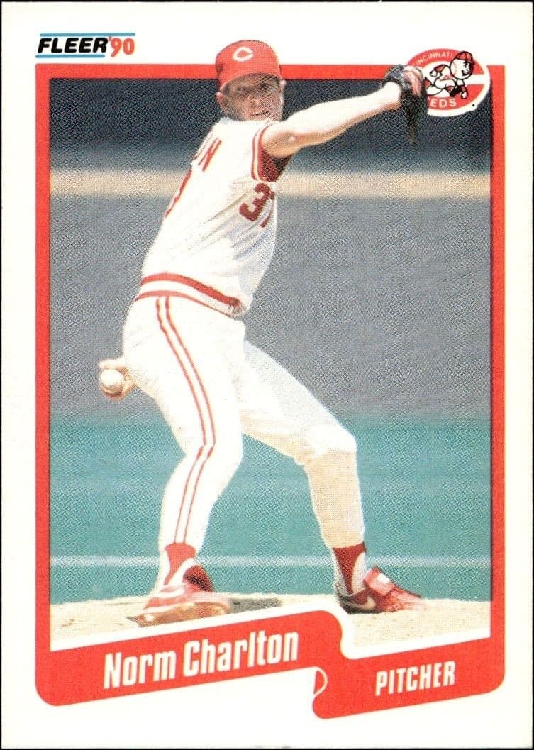1990 Fleer Norm Charlton #416B trading card