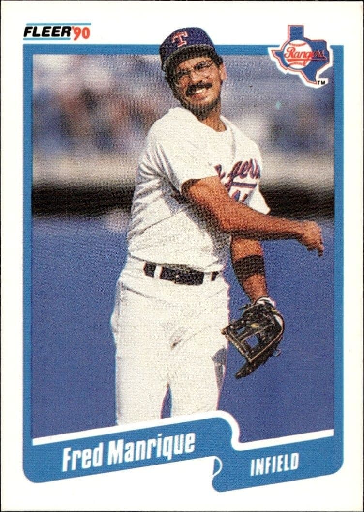 1990 Fleer Fred Manrique #306 trading card