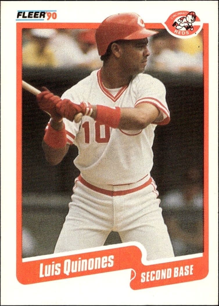 1990 Fleer Luis Quinones #428B trading card