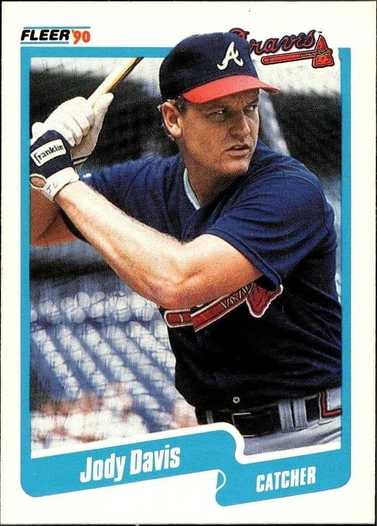 1990 Fleer Jody Davis #579 trading card