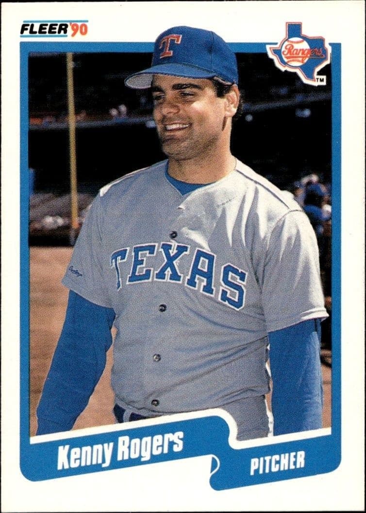 1990 Fleer Kenny Rogers #311B trading card