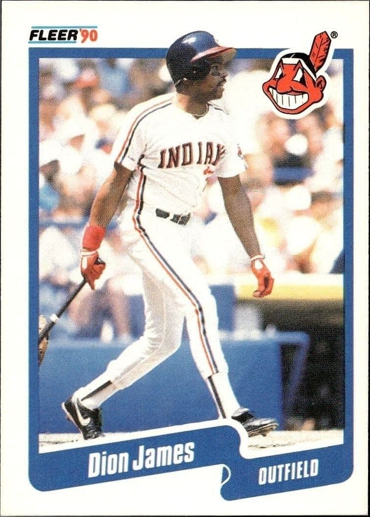 1990 Fleer Dion James #494B trading card