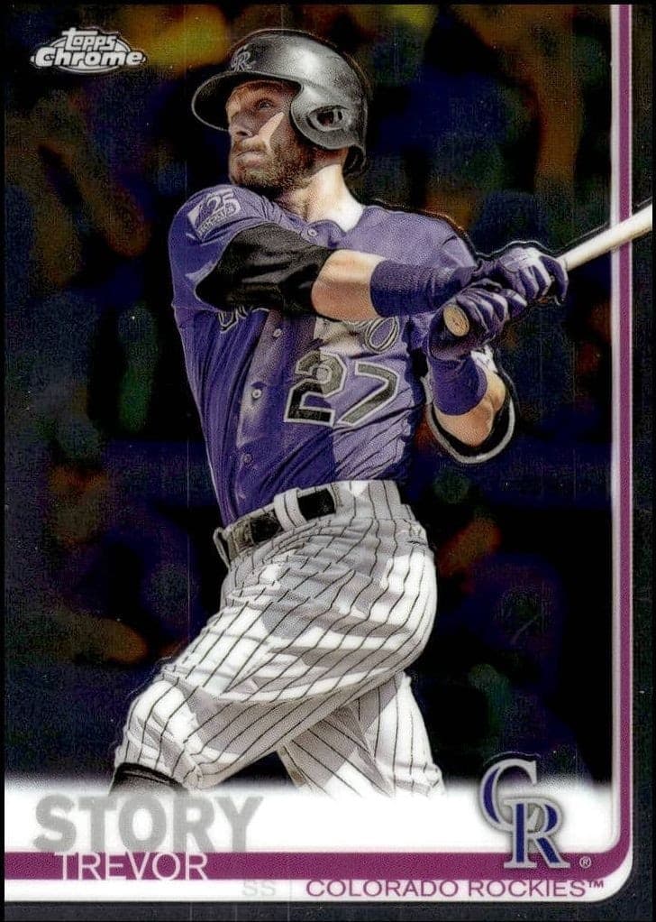 2019 Topps Chrome Trevor Story #183 trading card