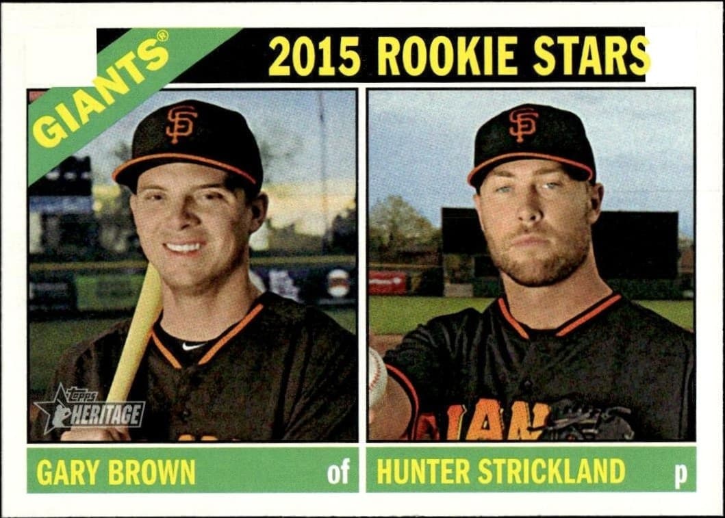 2015 Topps Heritage Gary Brown #373 trading card