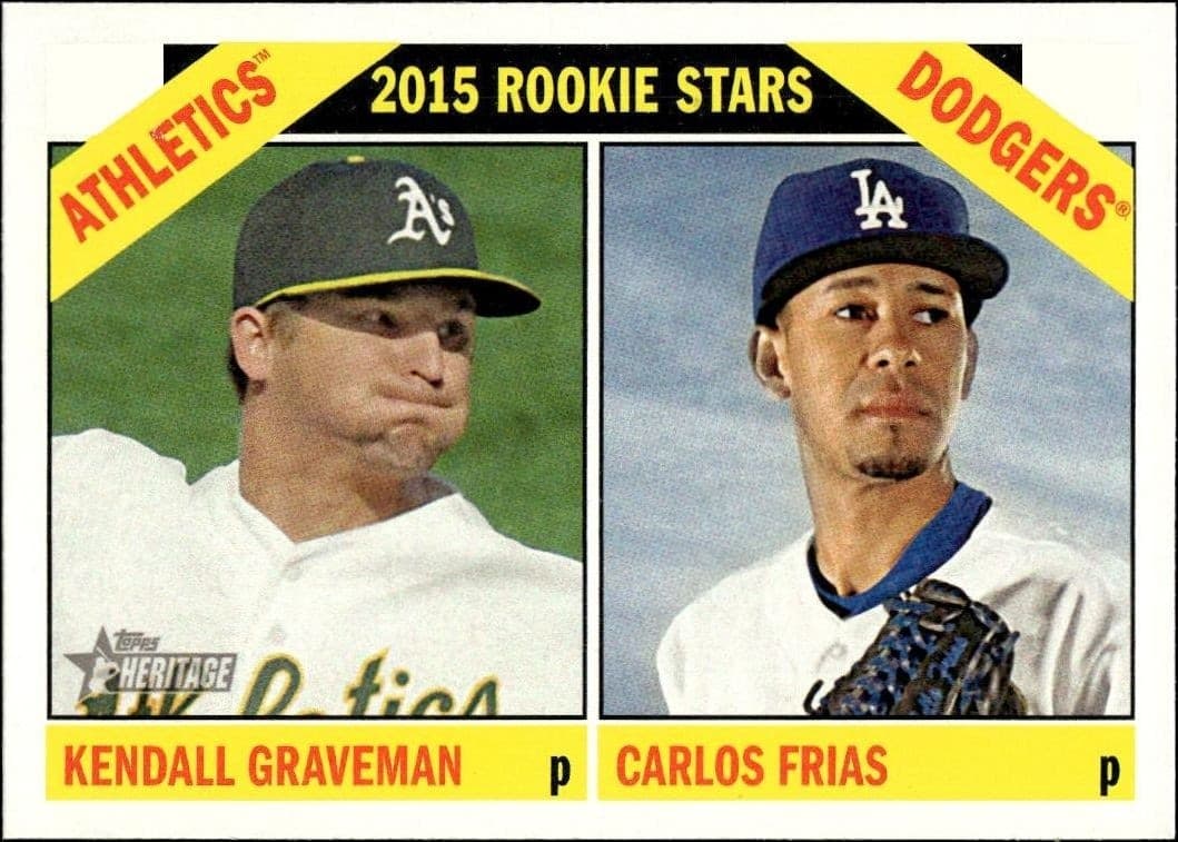 2015 Topps Heritage Carlos Frias #392 trading card