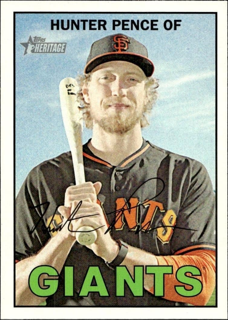 2016 Topps Heritage Hunter Pence #200 trading card