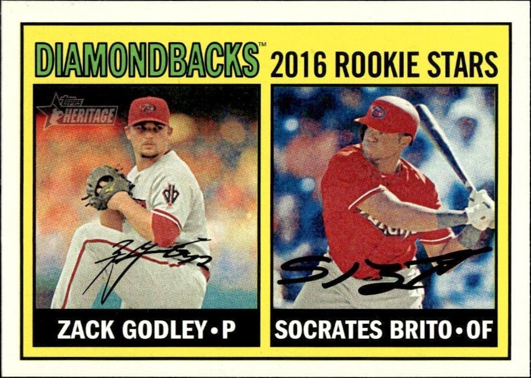 2016 Topps Heritage Zack Godley #179 trading card