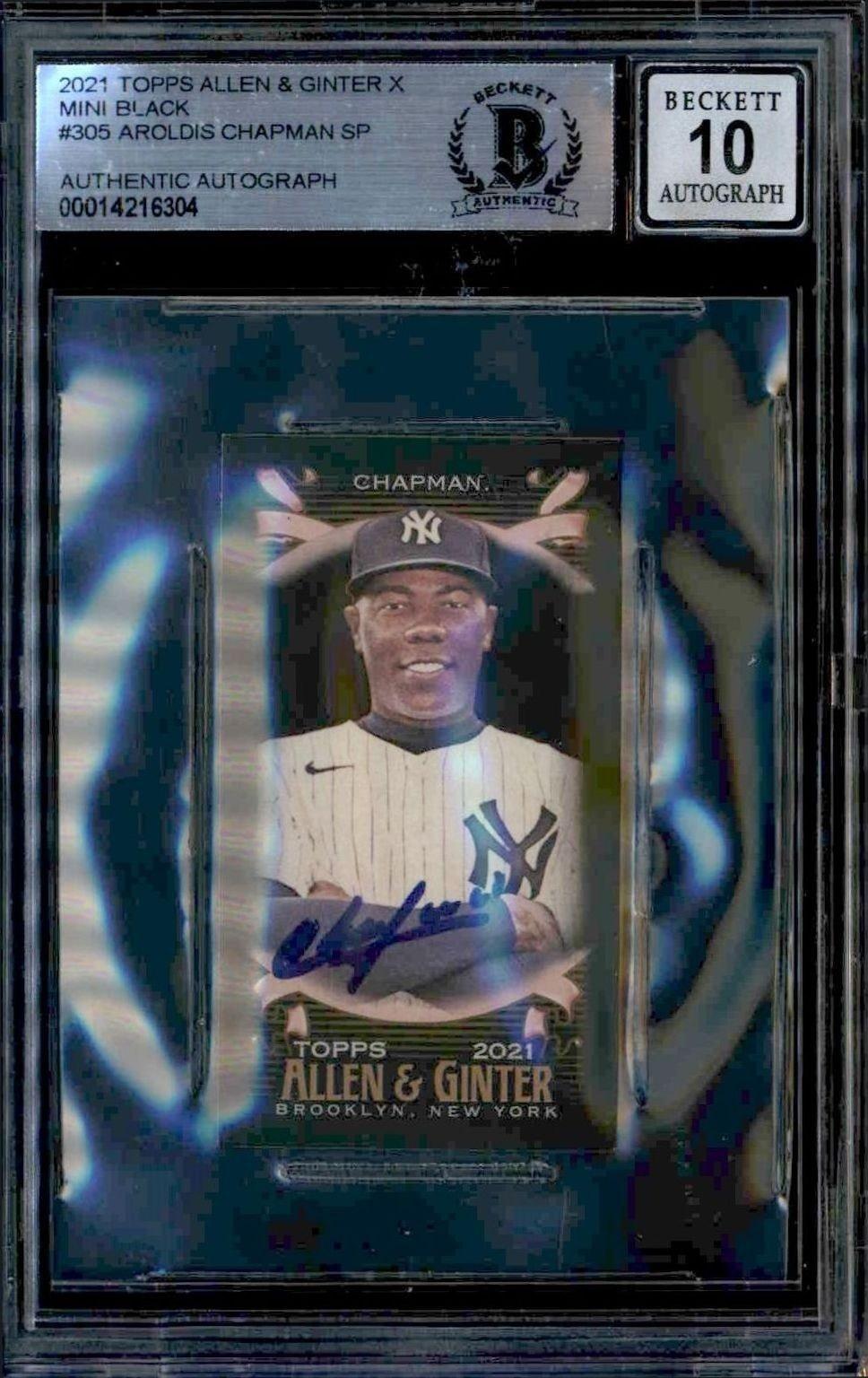 2021 Topps Allen & Ginter X Aroldis Chapman #305 trading card