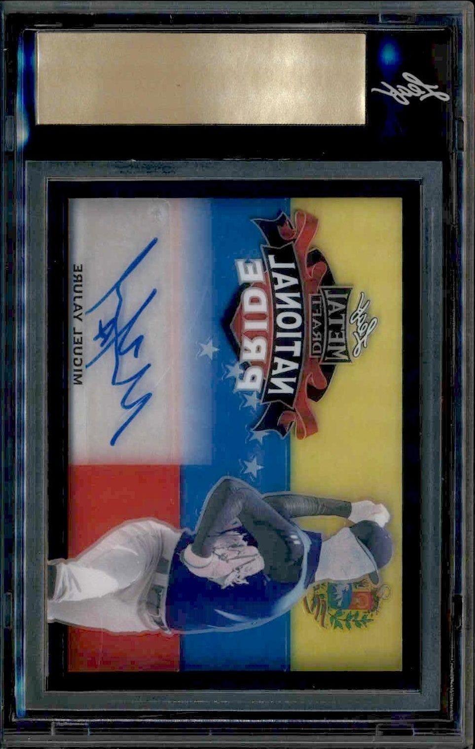 2020 Leaf Metal Draft Miguel Yajure #NP-MY1 baseball trading card back