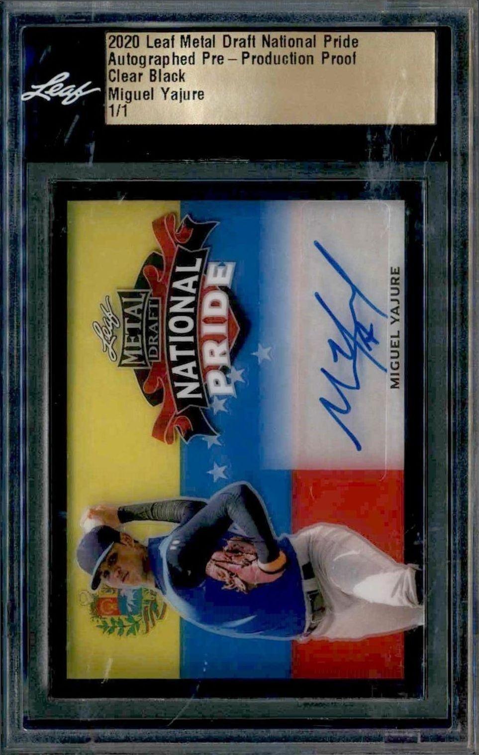 2020 Leaf Metal Draft Miguel Yajure #NP-MY1 trading card