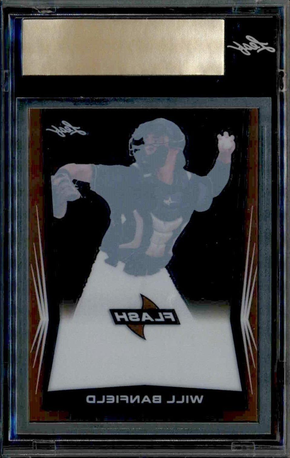2018 Leaf Flash Will Banfield #1/1 baseball trading card back