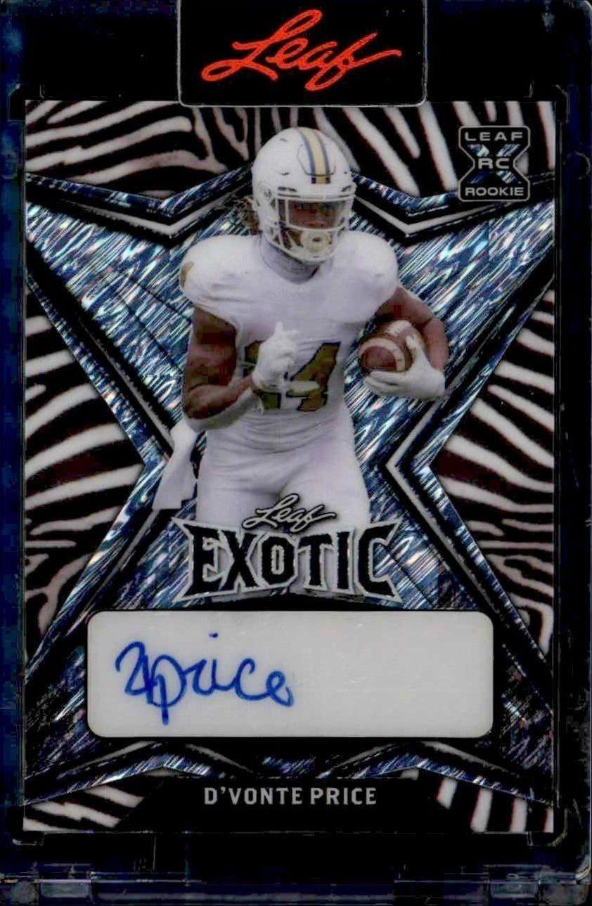 2022 Leaf Exotic D'Vonte Price #BA-DP1 trading card