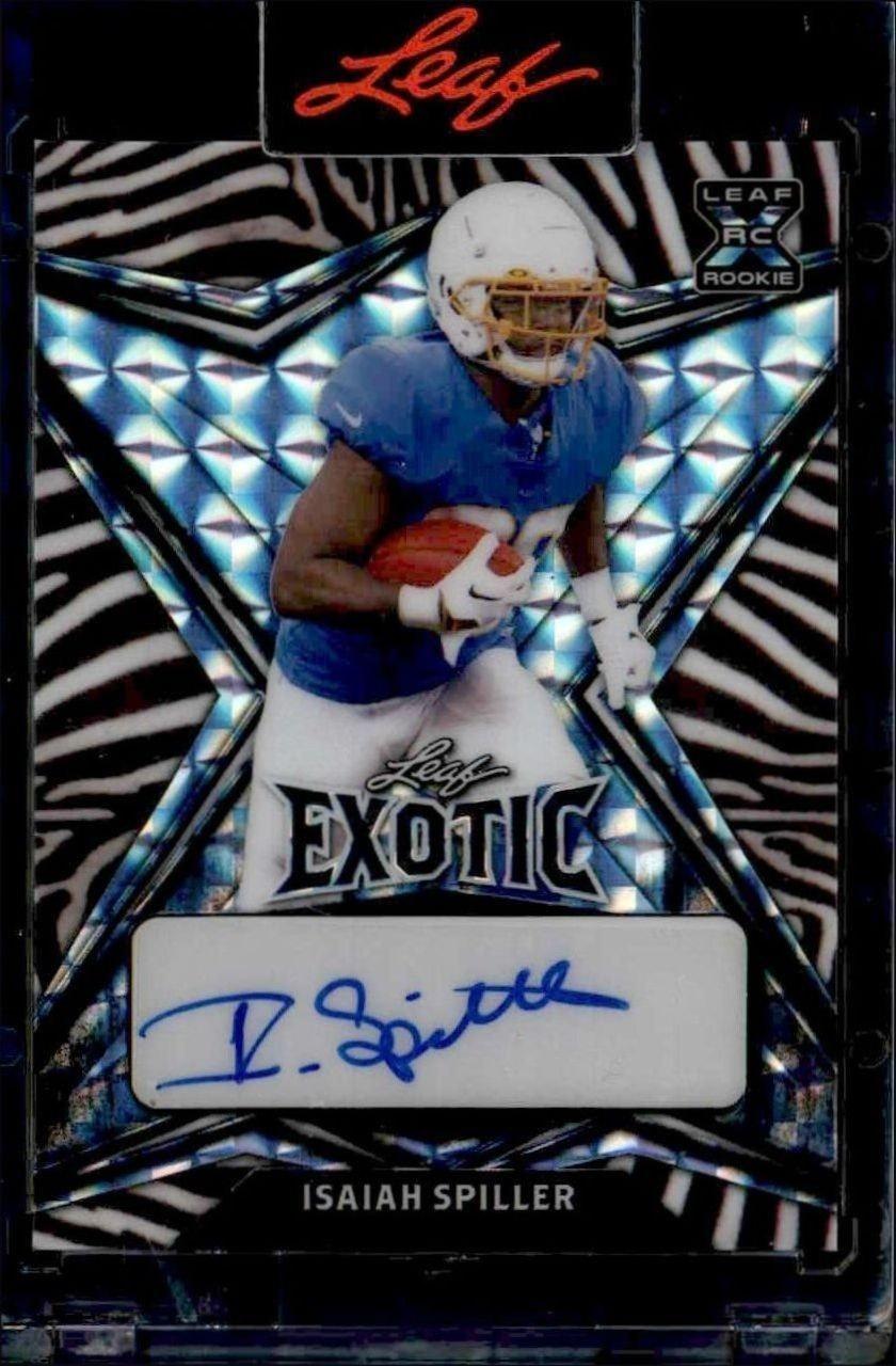 2022 Leaf Exotic Isaiah Spiller #BA-IS1 trading card