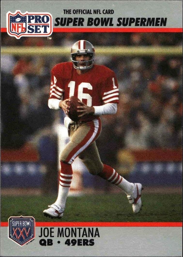 1990 Pro-Set Joe Montana #33 trading card