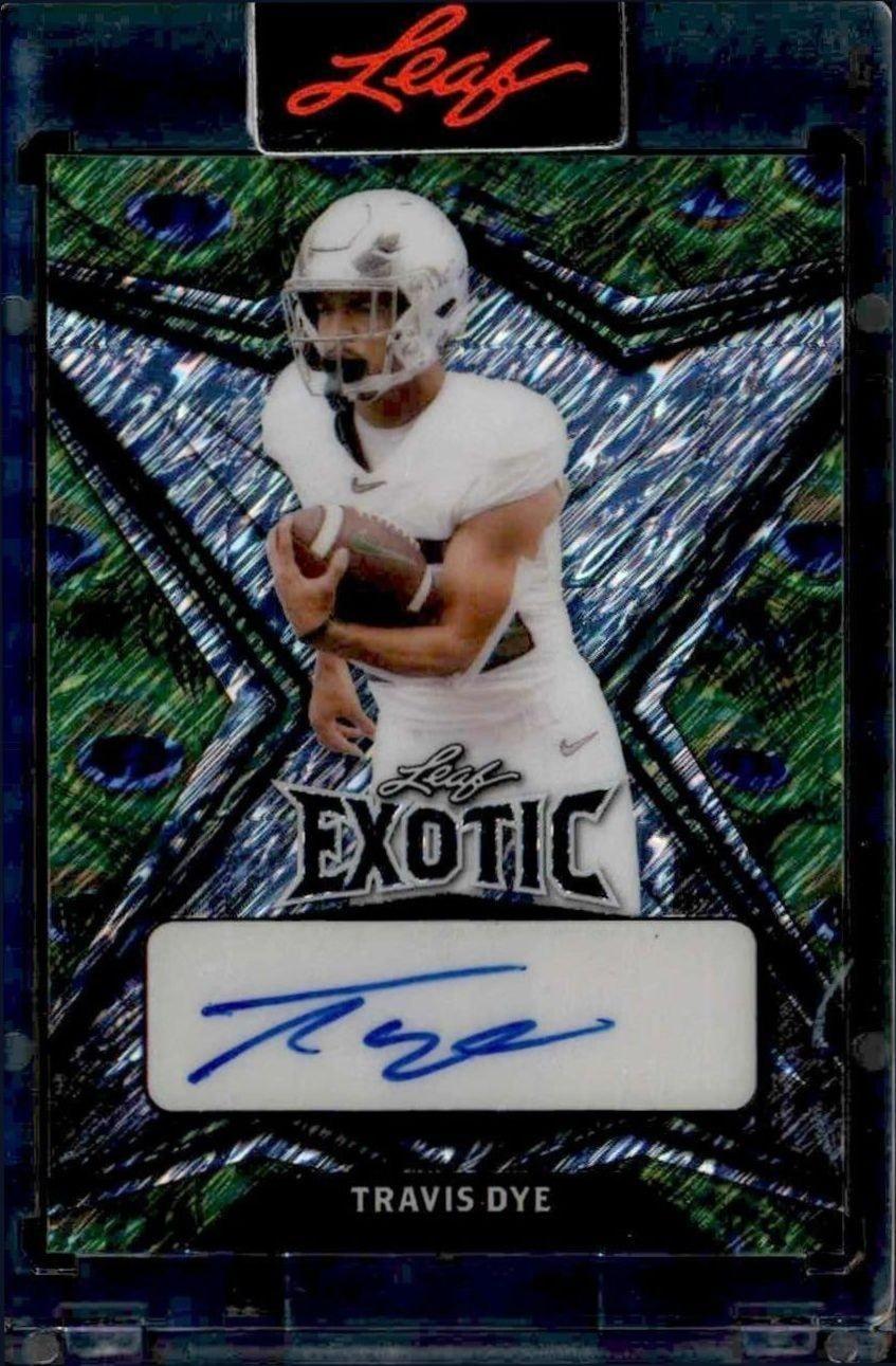 2022 Leaf Exotic Travis Dye #BA-TD1 trading card