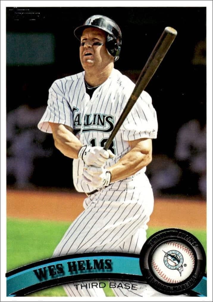 2011 Topps Series 2 Wes Helms #557 trading card