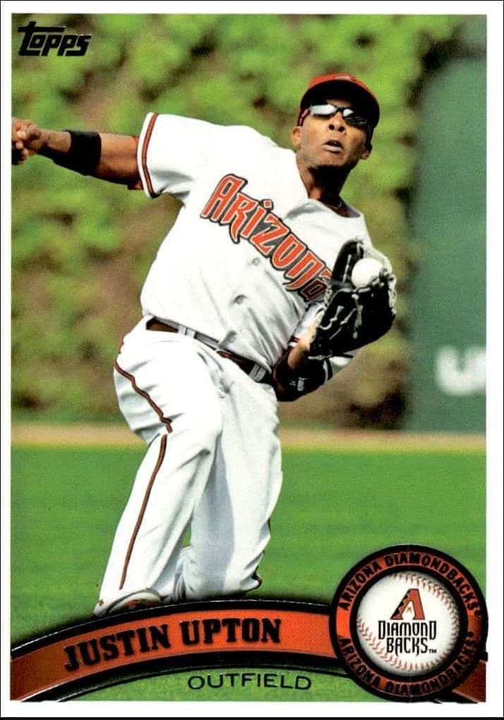 2011 Topps Series 1 Justin Upton #40 trading card