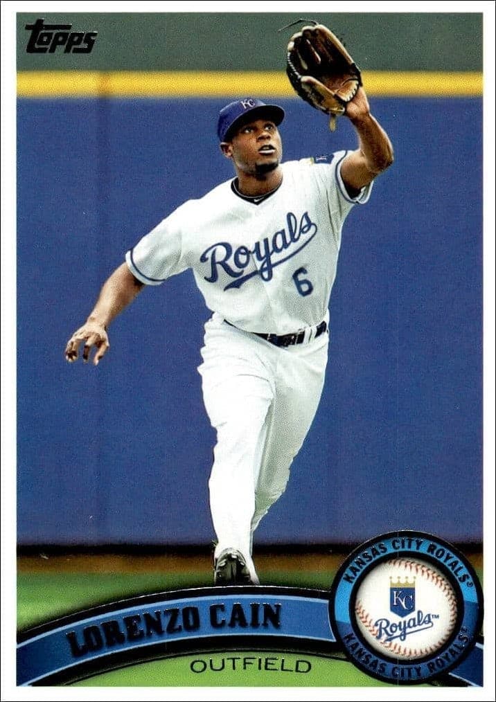2011 Topps Series 2 Lorenzo Cain #533 trading card