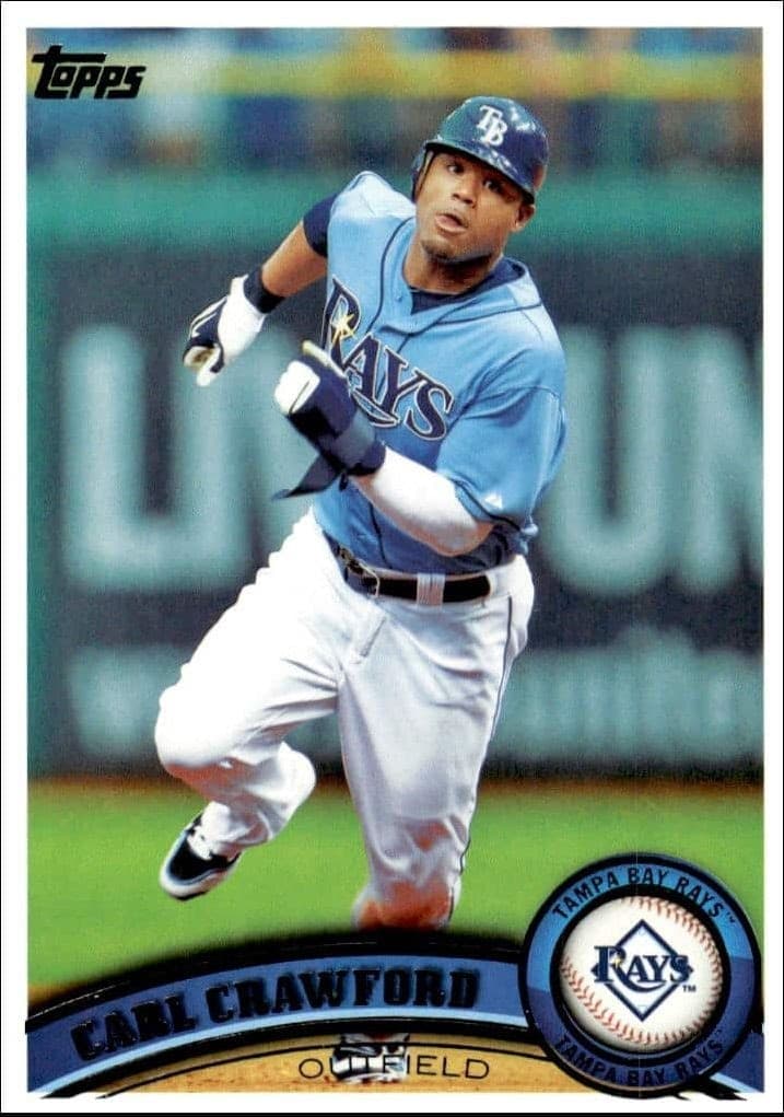2011 Topps Series 1 Carl Crawford #25 trading card