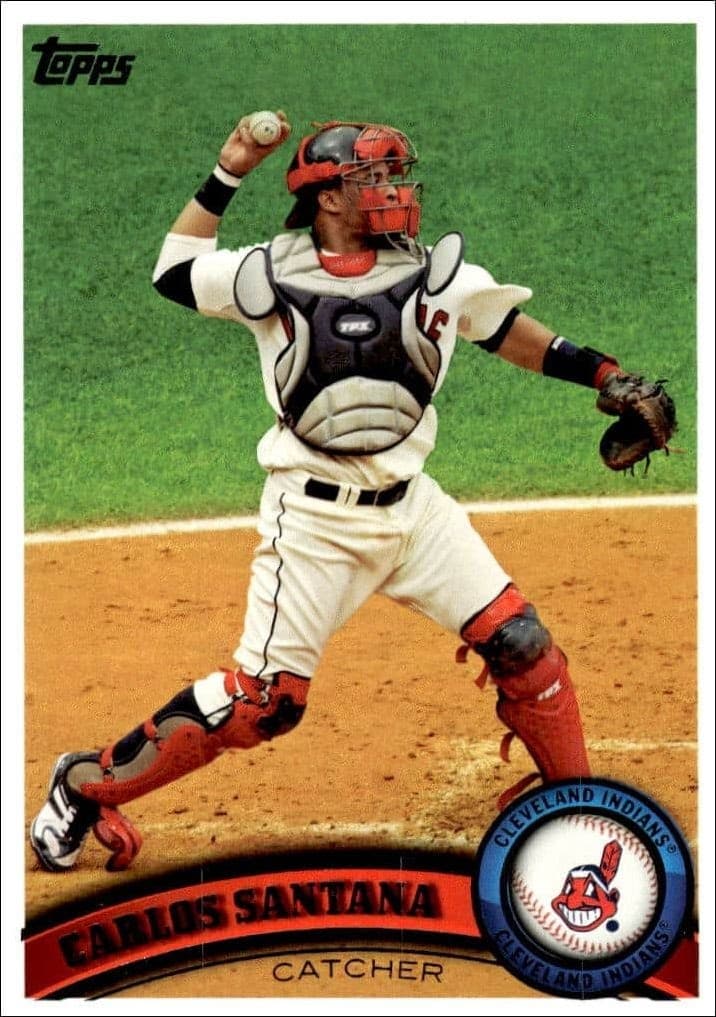 2011 Topps Series 1 Carlos Santana #209 trading card