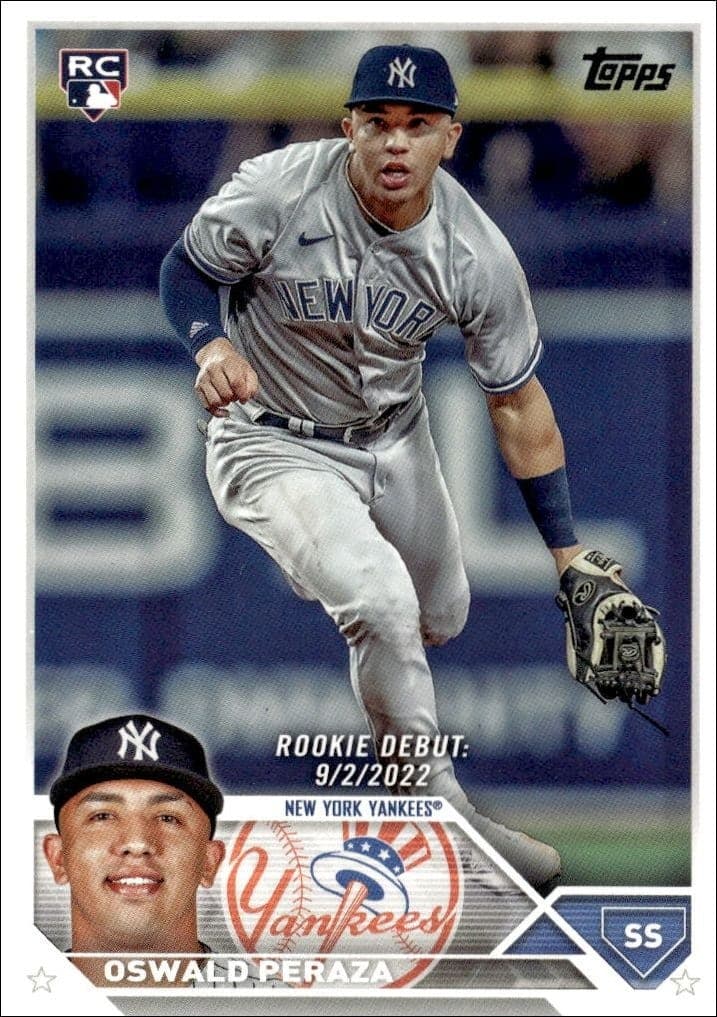 2023 Topps Update Series Oswald Peraza #US44 baseball trading card front