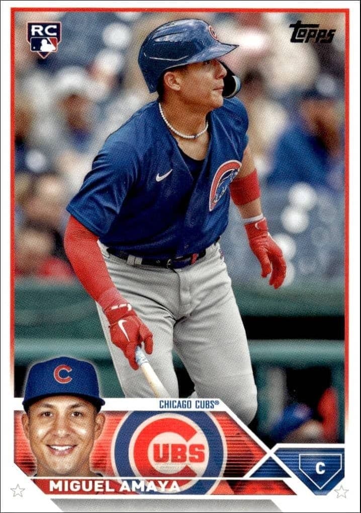 2023 Topps Update Series Miguel Amaya #US60 baseball trading card front