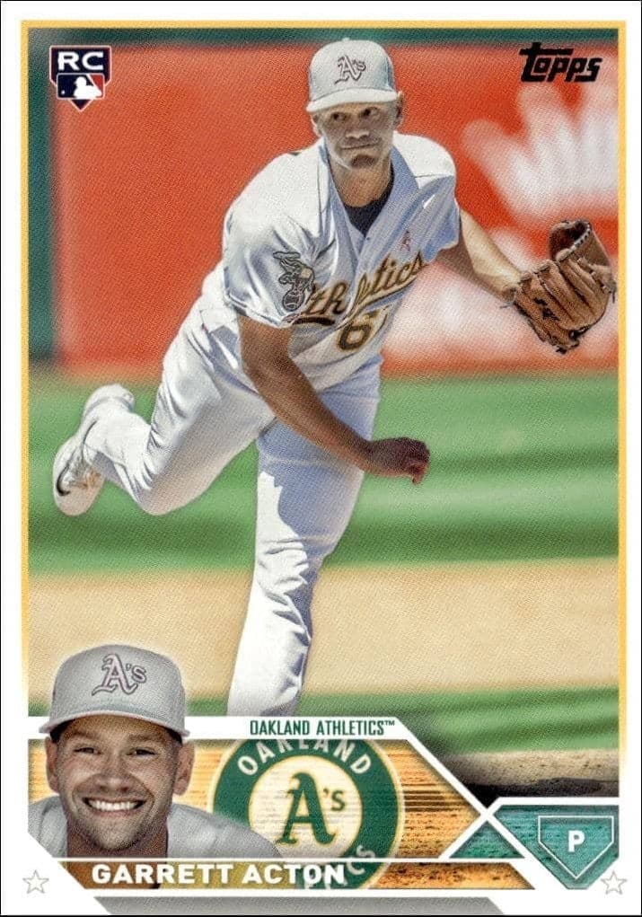 2023 Topps Update Series Garrett Acton #US192 baseball trading card front