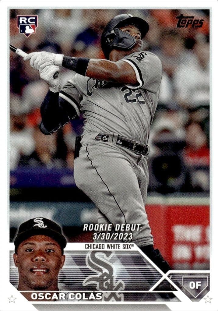 2023 Topps Update Series Oscar Colás #US205 baseball trading card front