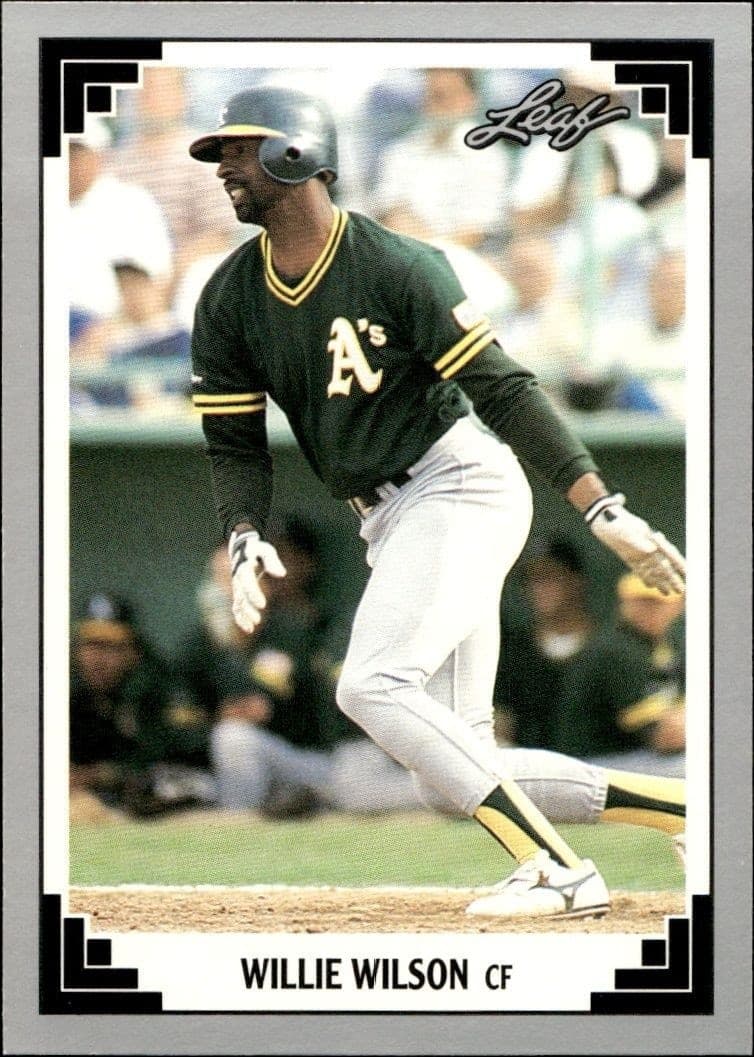 1991 Leaf Willie Wilson #299 trading card