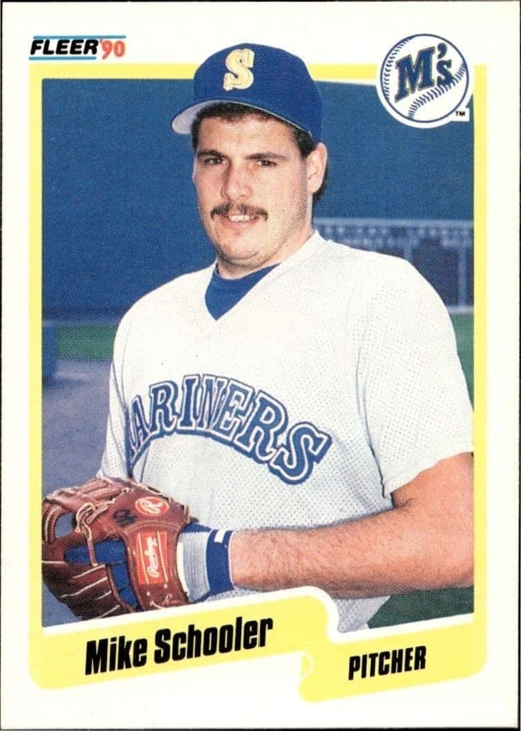 1990 Fleer Mike Schooler #525 trading card