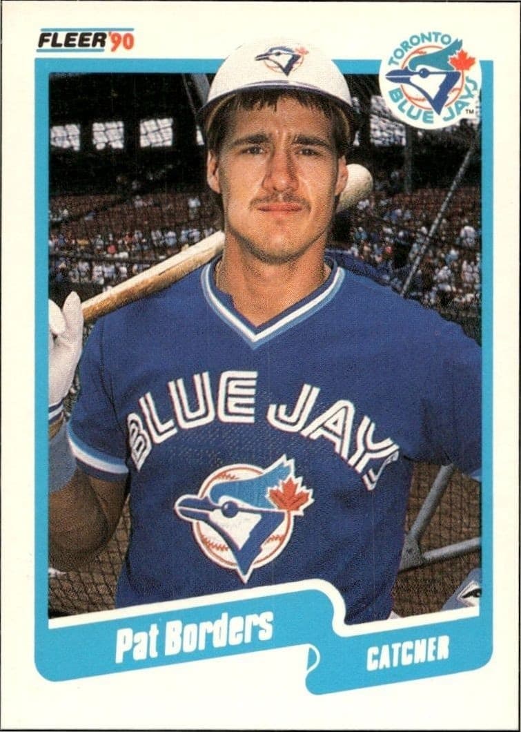 1990 Fleer Pat Borders #77 trading card