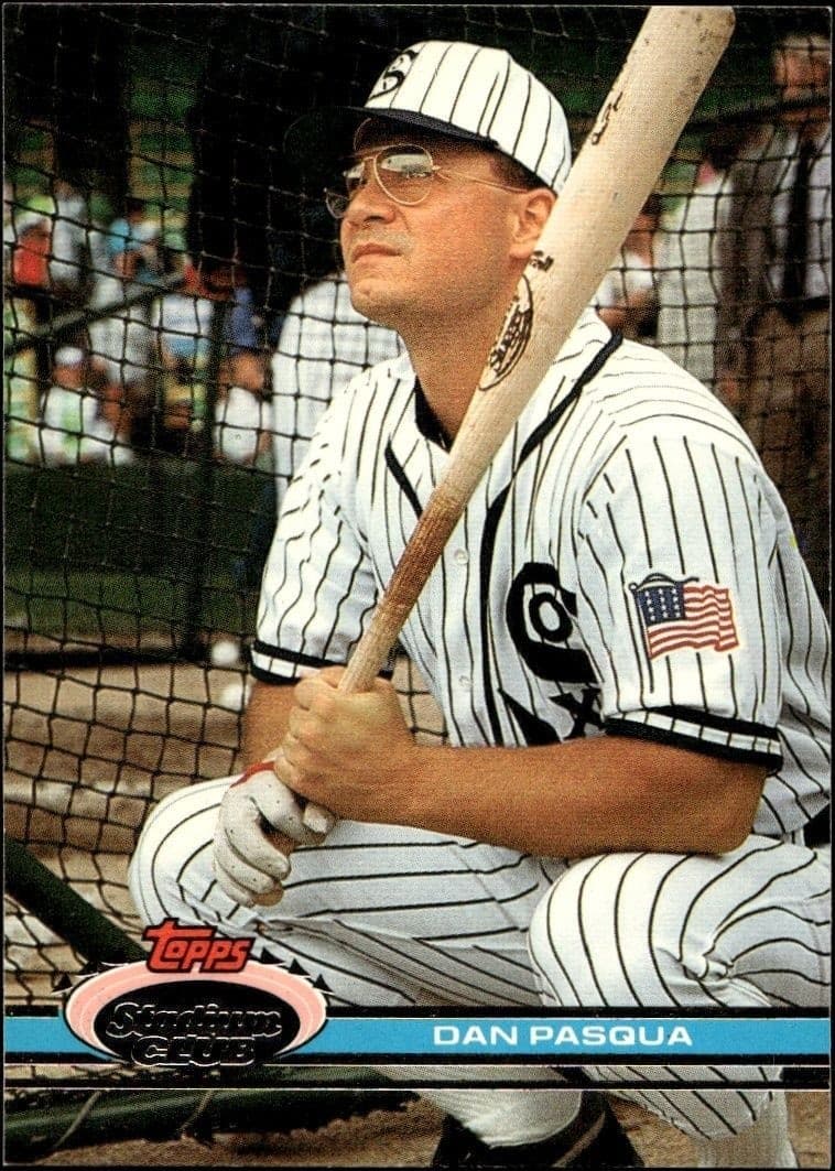 1991 Topps Stadium Club Dan Pasqua #214 trading card