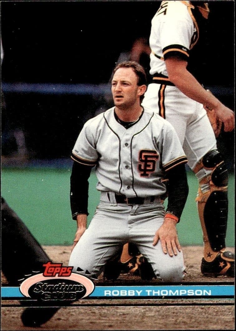 1991 Topps Stadium Club Robby Thompson #77 trading card