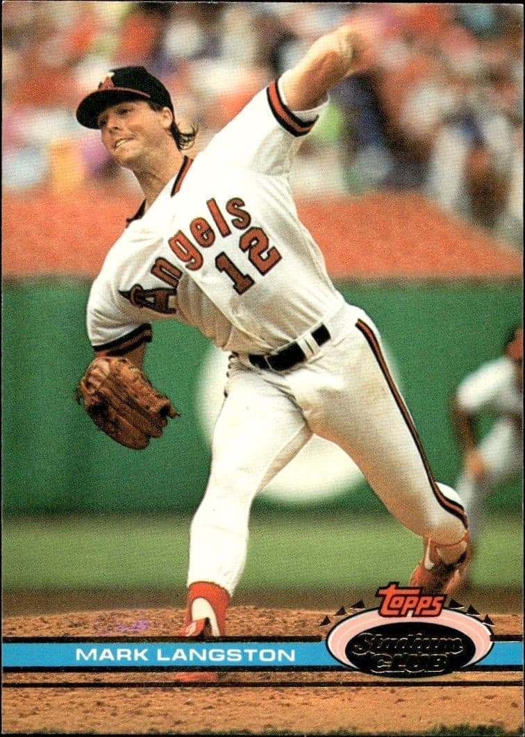 1991 Topps Stadium Club Mark Langston #27 trading card