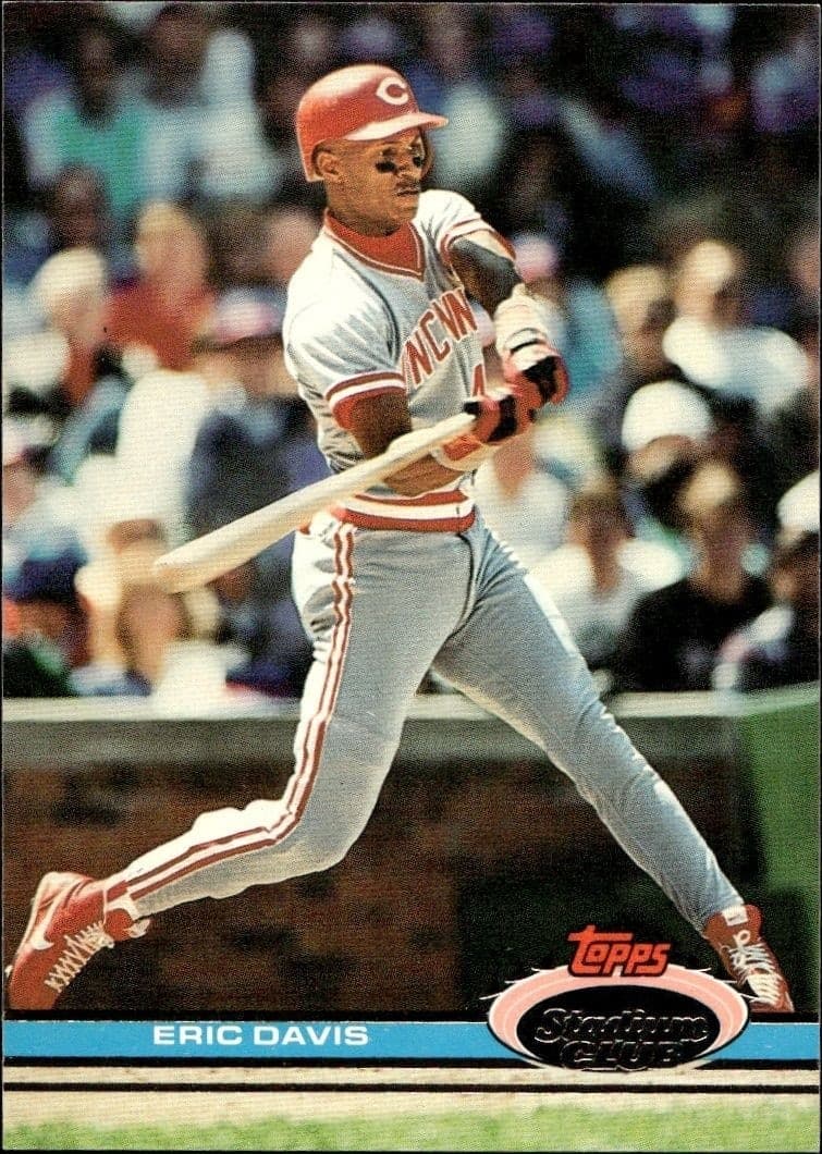 1991 Topps Stadium Club Eric Davis #37 trading card