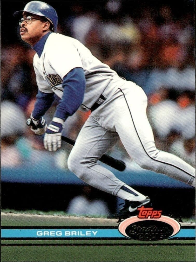 1991 Topps Stadium Club Greg Briley #130 trading card