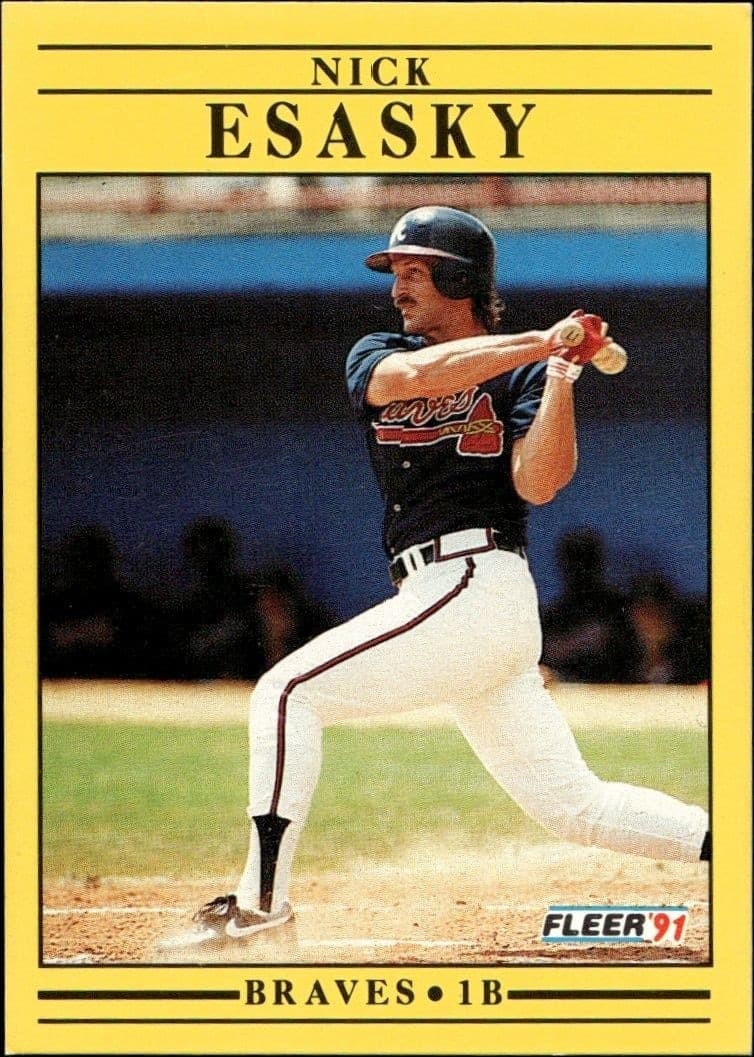 1991 Fleer Nick Esasky #687 trading card