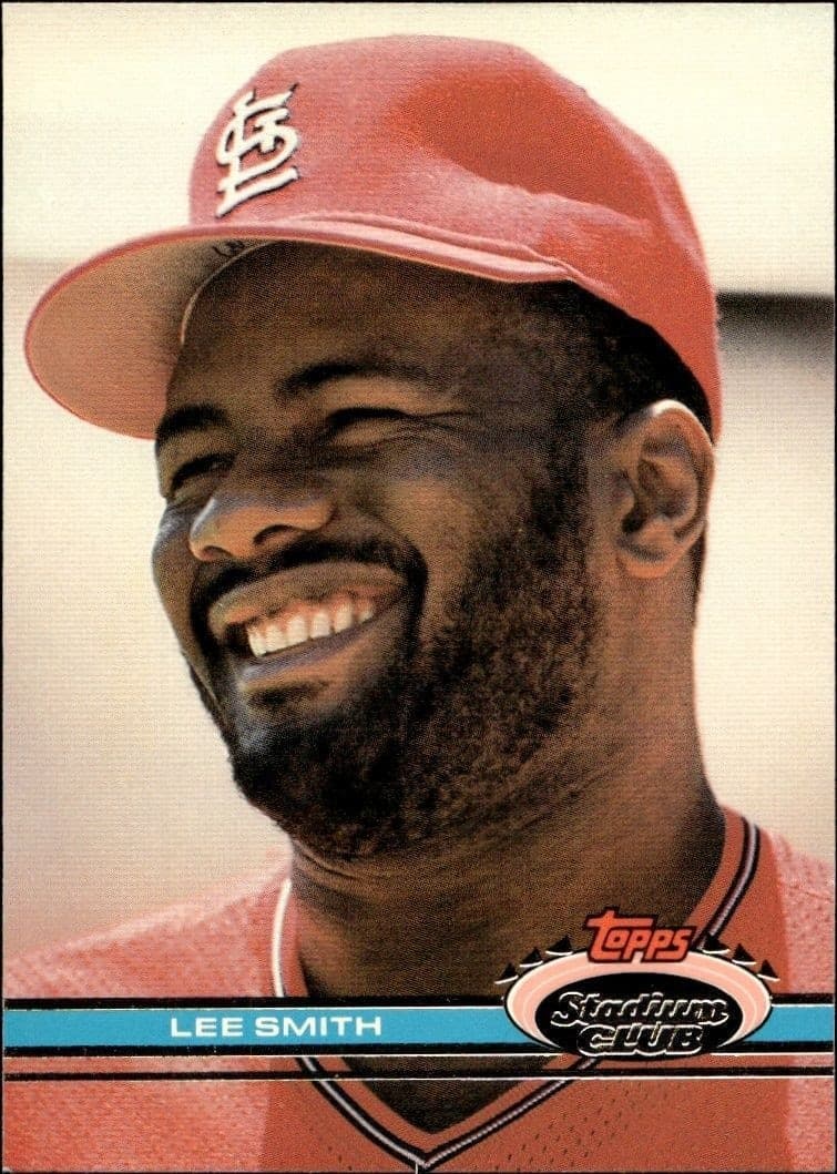 1991 Topps Stadium Club Lee Smith #42 trading card