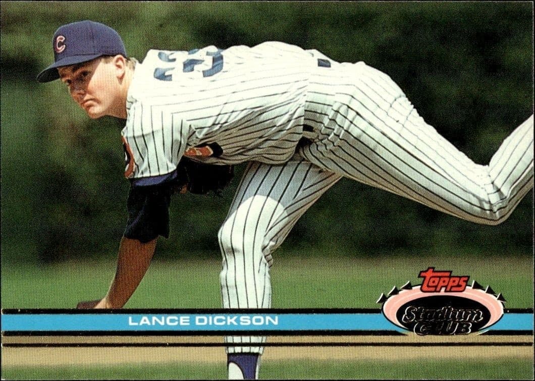 1991 Topps Stadium Club Lance Dickson #44 trading card