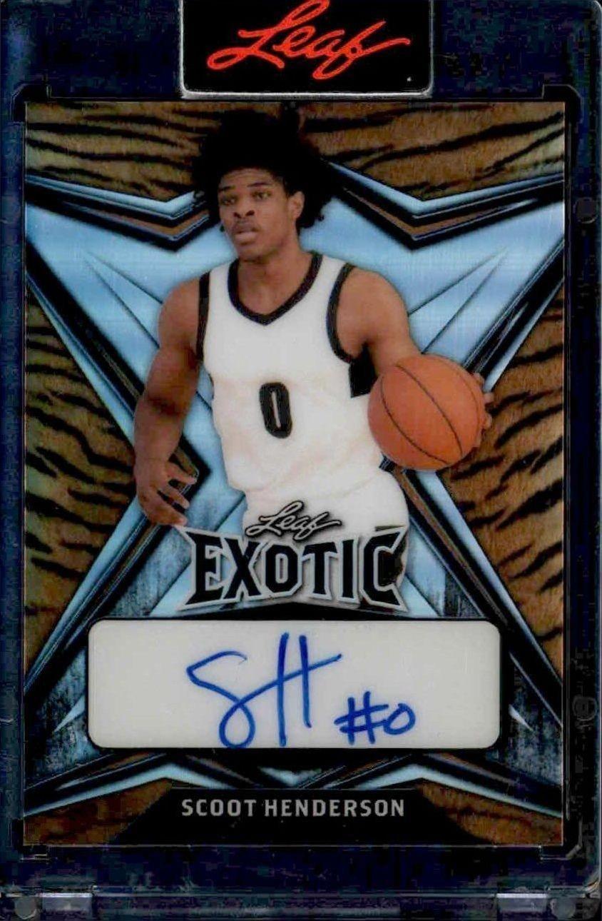 2022-23 Leaf Exotic Scoot Henderson #BA-SH1 trading card