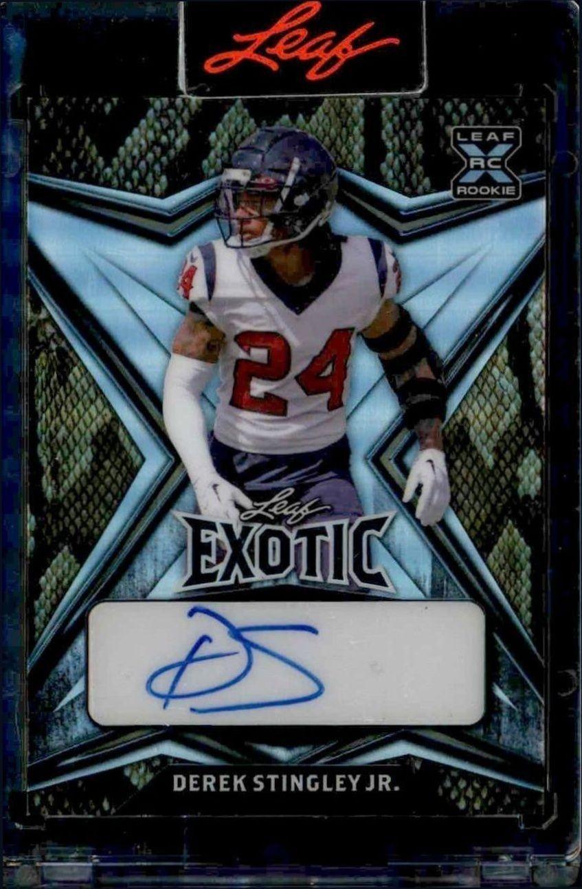 2022 Leaf Exotic Derek Stingley Jr. #BA-DS1 trading card