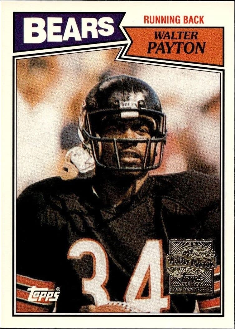 2001 Topps Walter Payton Commemorative Series Walter Payton #46 trading card