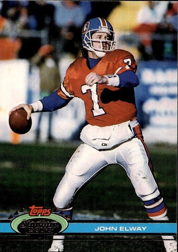 1991 Topps Stadium Club John Elway #294 trading card