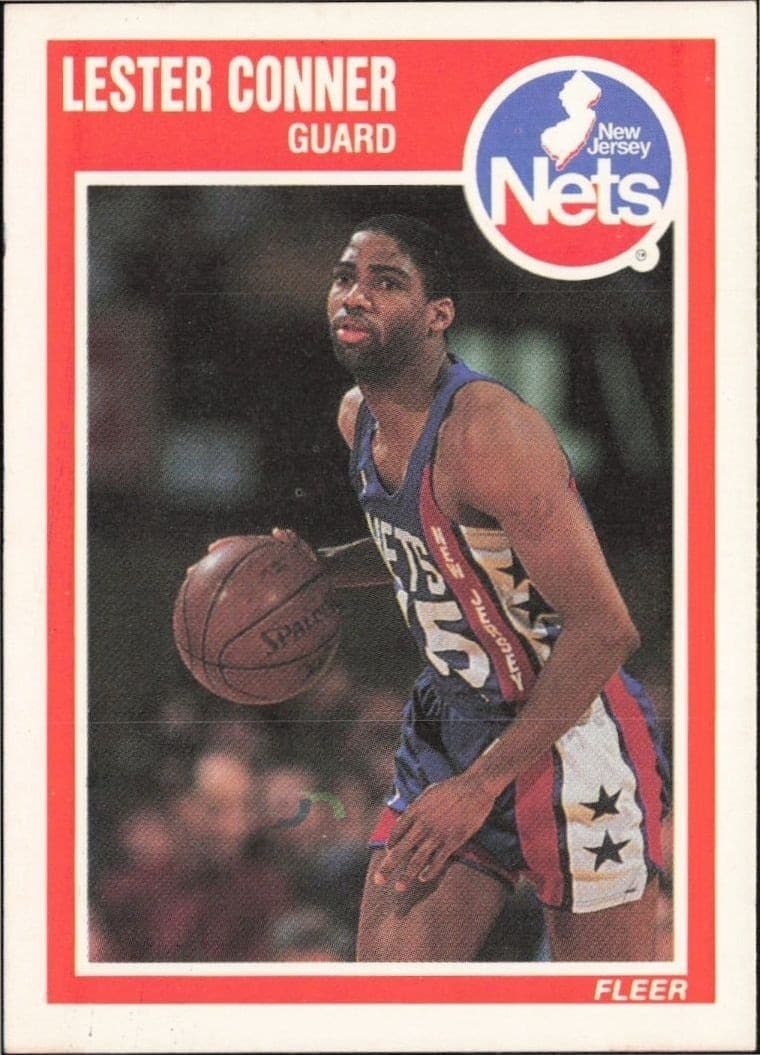 1989-90 Fleer Lester Conner #96 trading card