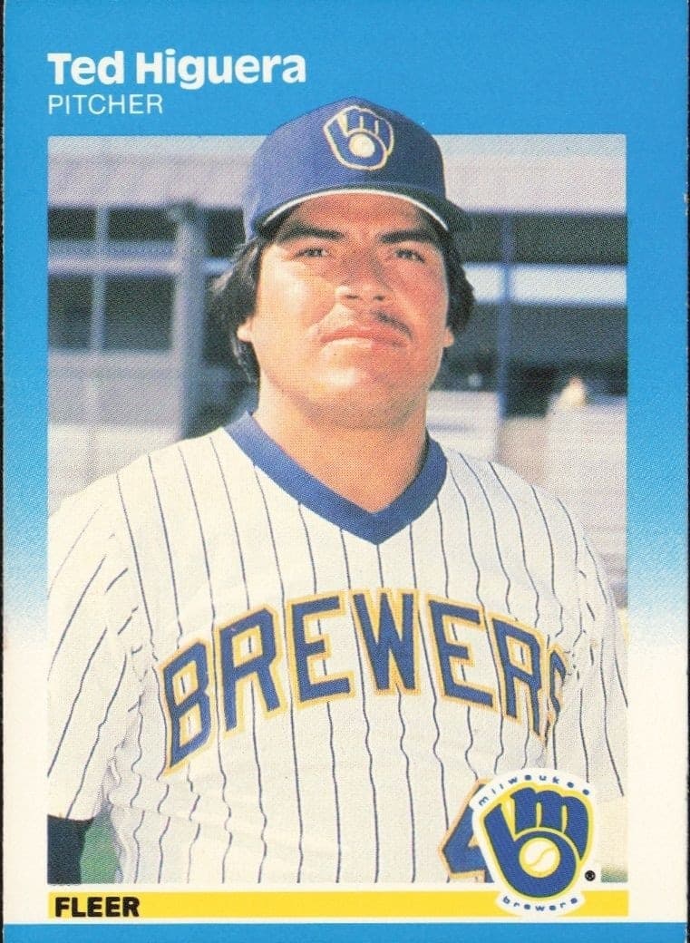 1987 Fleer Ted Higuera #346 trading card